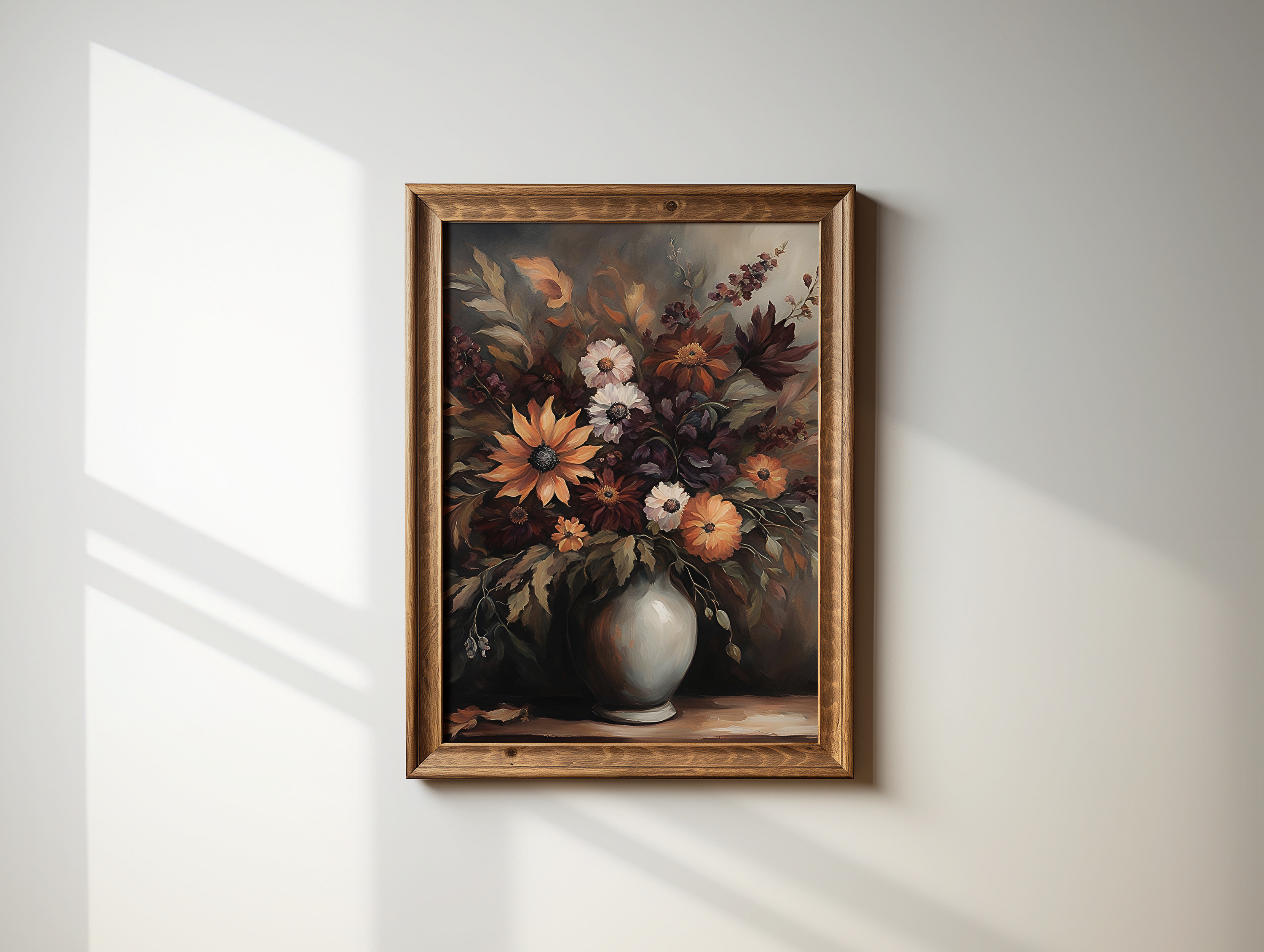 Flower Vase Wall Art | Canvas Art, Art Prints & Framed Canvas, still life dining room art, kitchen wall art