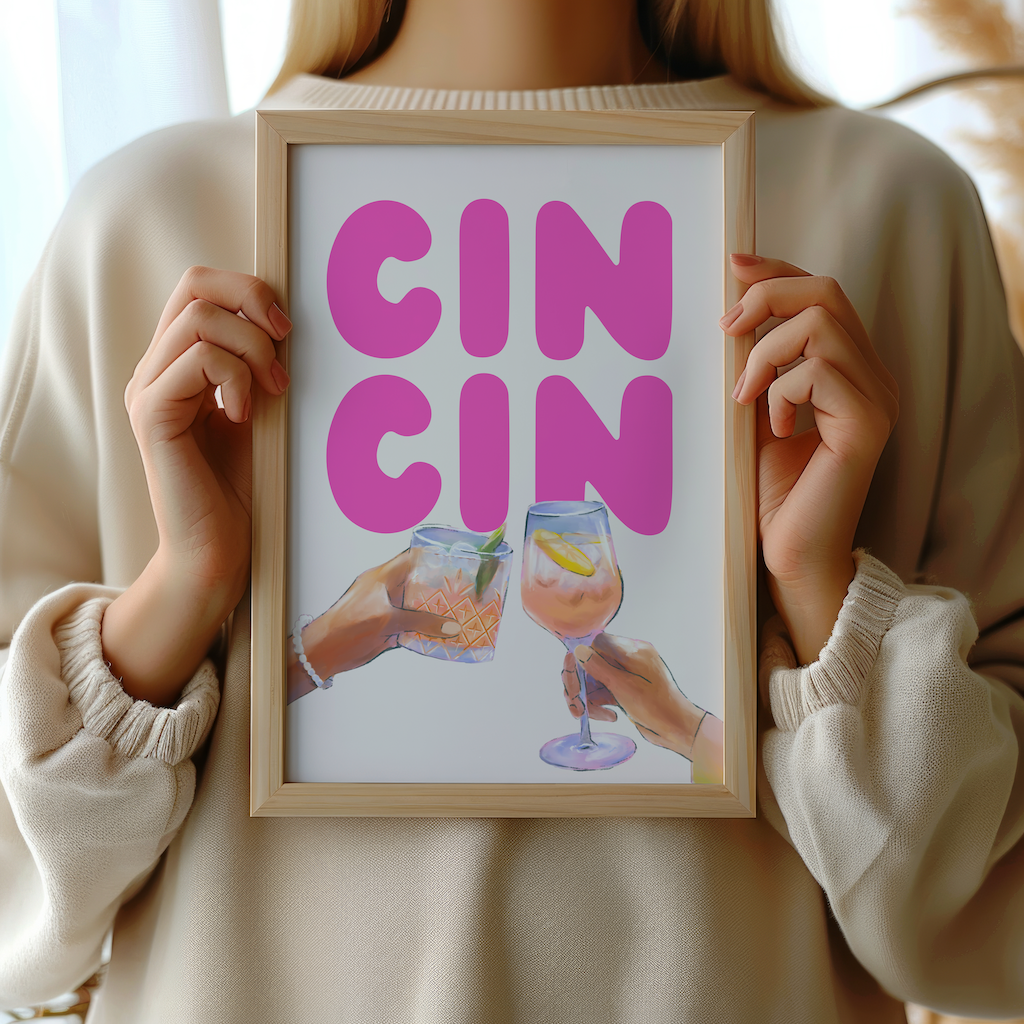 Bar Cart Wall Art | Canvas Art, Art Prints & Framed Canvas, cin cin cheers poster wall art print