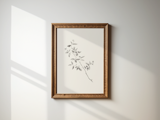 Minimalist Botanical Vintage Print | Canvas Art, Art Prints & Framed Canvas