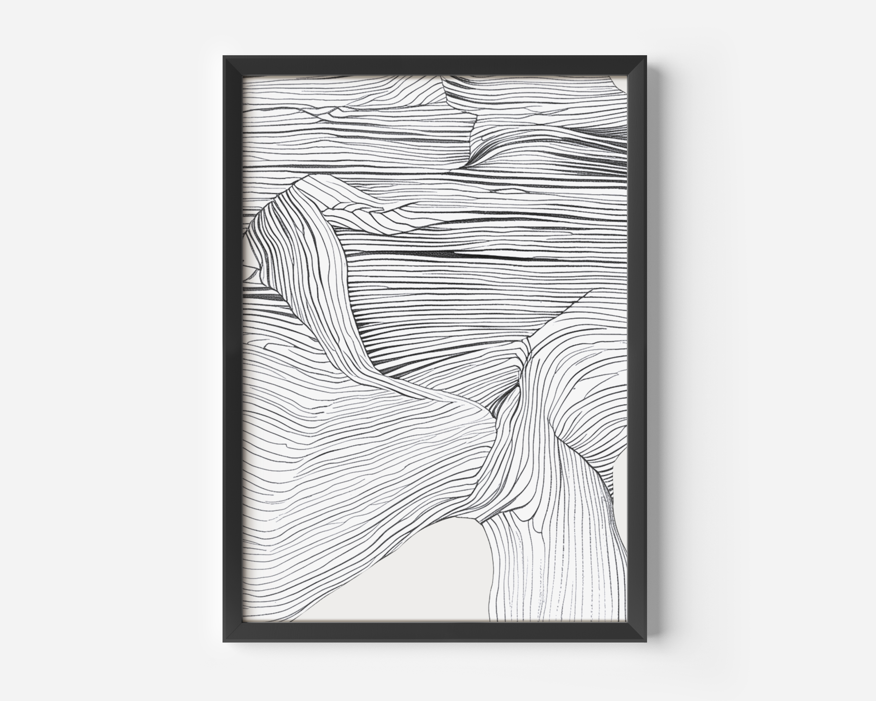 Minimal Line Art | Canvas Art, Art Prints & Framed Canvas, modern contemporary set of 3 wall art, white black lines abstract canvas wall art