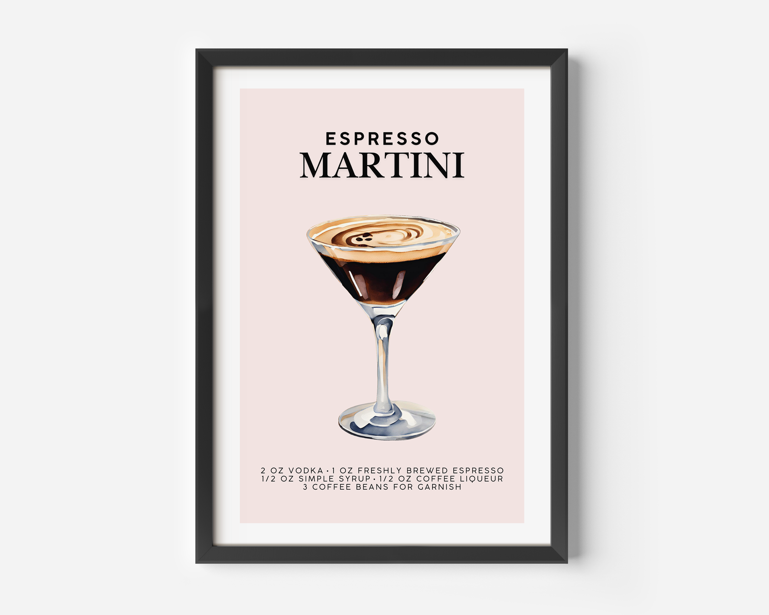 Espresso Martini Art Print | Canvas Art, Art Prints & Framed Canvas