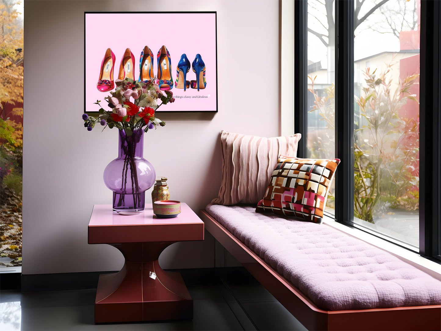 Designer Shoes Wall Art | Canvas Art, Art Prints & Framed Canvas, gucci, chanel, prada heels watercolor poster print