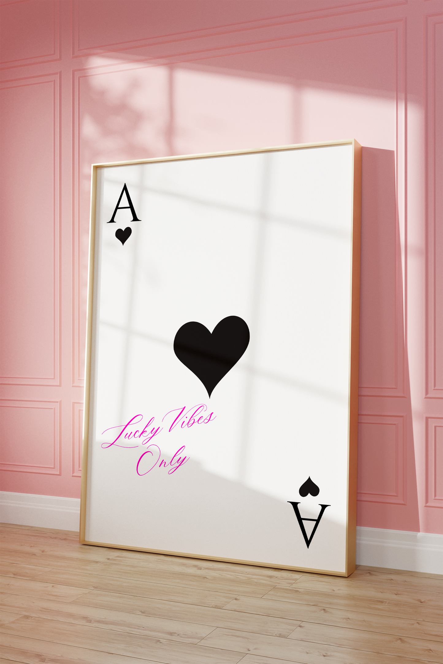 Ace of Hearts Wall Art | Canvas Art, Art Prints & Framed Canvas, black and white ace of hearts playing card deck of cards poster print, lucky vibes only, dorm bedroom fashion art print, bar cart kitchen living room canvas wall art