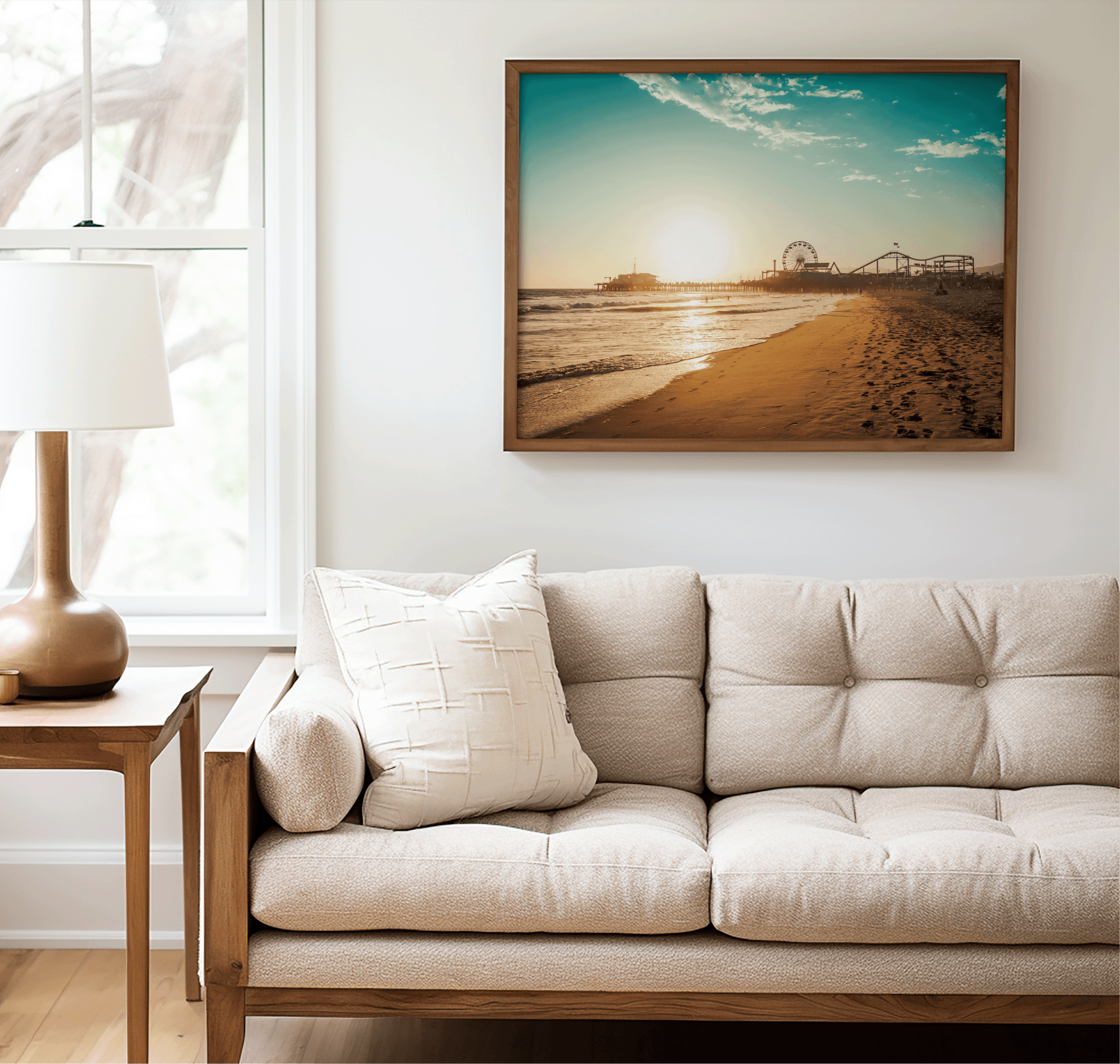 Santa Monica Pier Wall Art | Canvas Art, Art Prints & Framed Canvas - Buy Wall Art