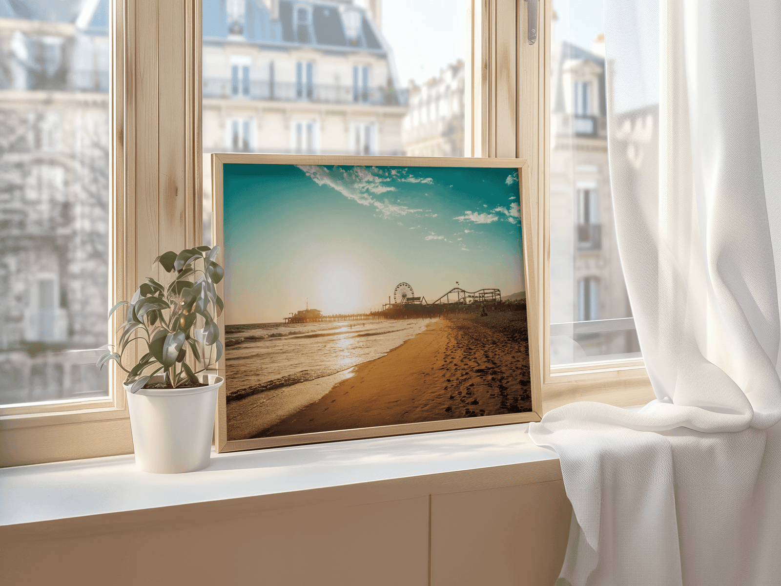 Santa Monica Pier Wall Art | Canvas Art, Art Prints & Framed Canvas - Buy Wall Art