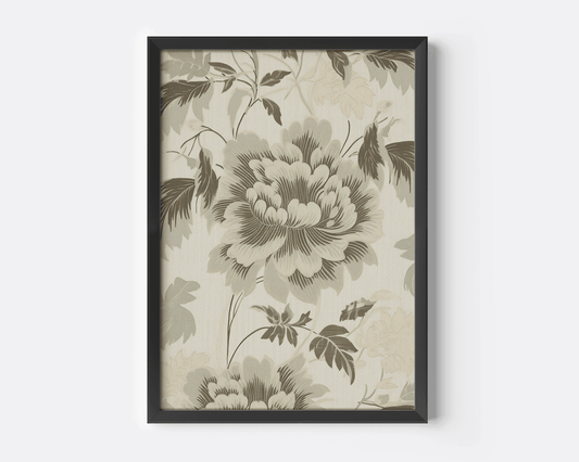 Vintage Green Flower Wall Art | Canvas Art, Art Prints & Framed Canvas - Buy Wall Art