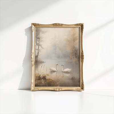 Vintage Lake Landscape Wall Art | Canvas Art, Art Prints & Framed Canvas - Buy Wall Art