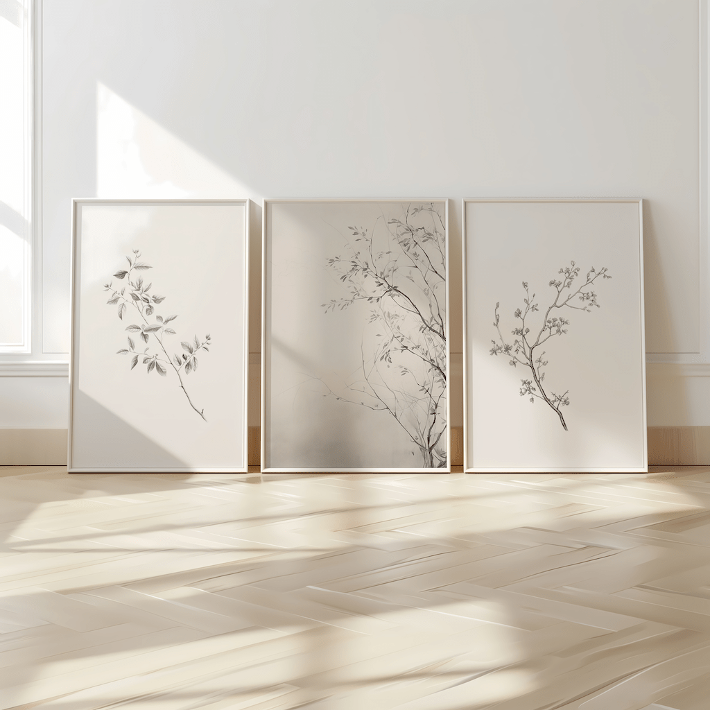 Vintage Minimal Botanical Wall Art | Canvas Art, Art Prints & Framed Canvas - Buy Wall Art