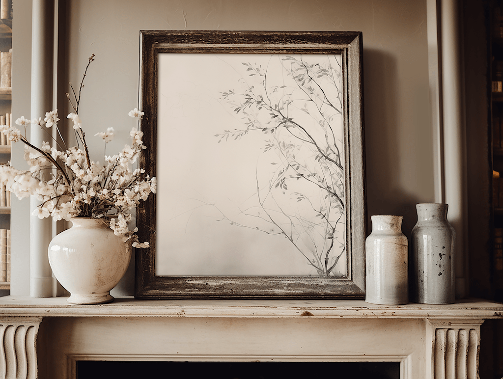 Vintage Minimal Botanical Wall Art | Canvas Art, Art Prints & Framed Canvas - Buy Wall Art