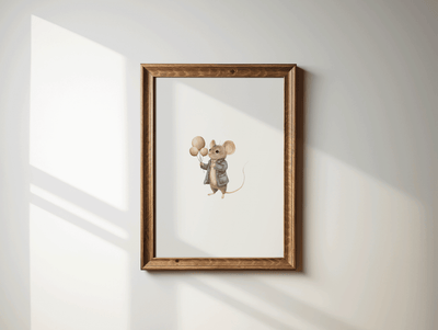 Vintage Mouse Print for Boy Nursery | Canvas Art, Art Prints & Framed Canvas - Buy Wall Art