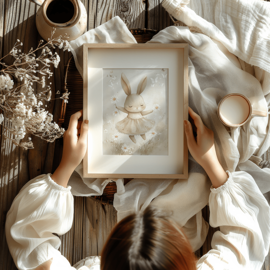 Vintage Rabbit Nursery Art | Canvas Art, Art Prints & Framed Canvas - Buy Wall Art