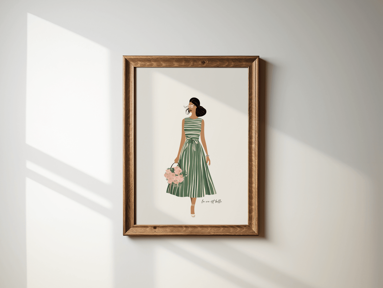 Woman Green Dress Wall Art | Canvas Art, Art Prints & Framed Canvas - Buy Wall Art
