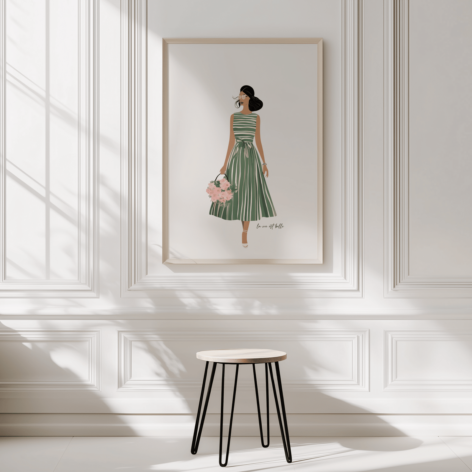 Woman Green Dress Wall Art | Canvas Art, Art Prints & Framed Canvas - Buy Wall Art