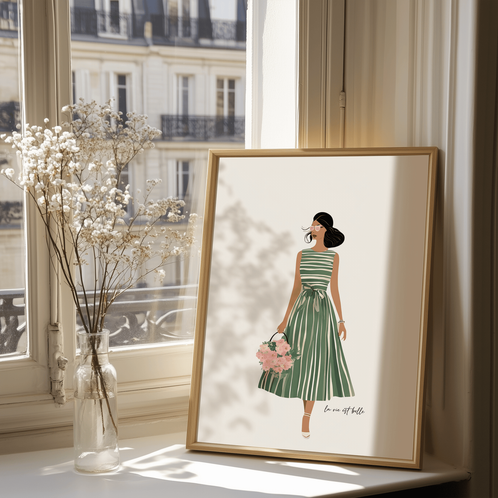Woman Green Dress Wall Art | Canvas Art, Art Prints & Framed Canvas - Buy Wall Art