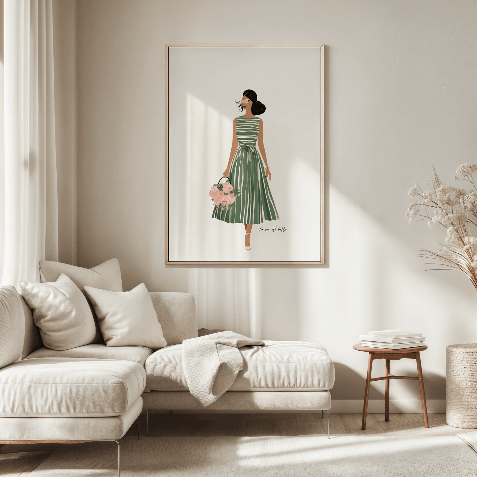 Woman Green Dress Wall Art | Canvas Art, Art Prints & Framed Canvas - Buy Wall Art