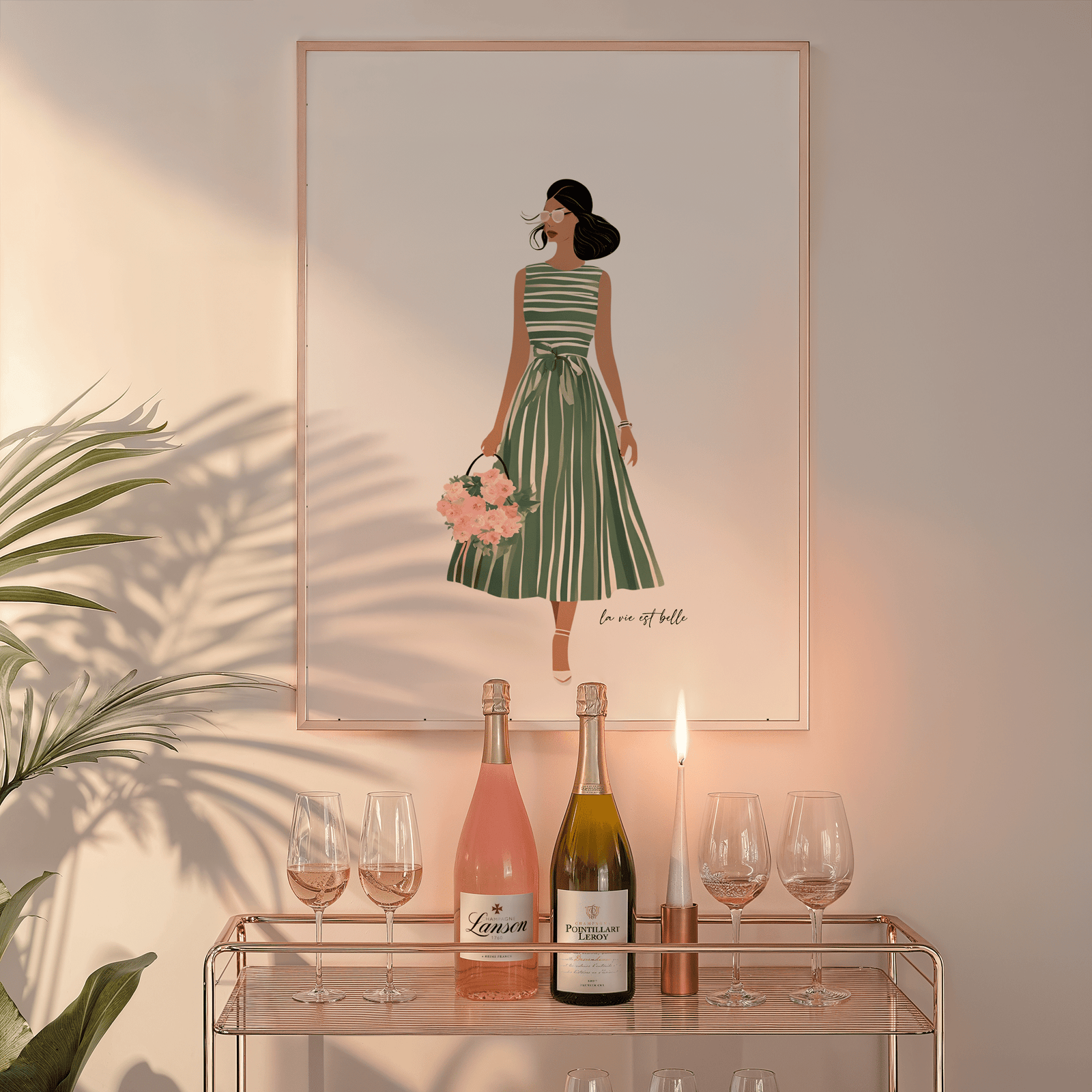 Woman Green Dress Wall Art | Canvas Art, Art Prints & Framed Canvas - Buy Wall Art