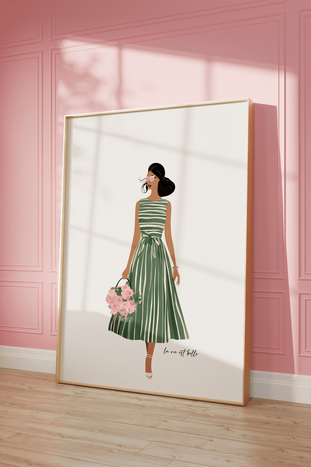 Woman Green Dress Wall Art | Canvas Art, Art Prints & Framed Canvas - Buy Wall Art