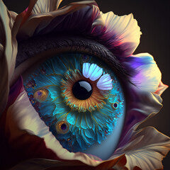 Blühendes Auge