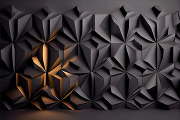 minimalistic black wall texture in the room. Generative AI