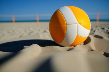 A beach volleyball – Created with generative AI technology