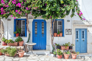 Greece. Tinos island of art, Cycladic architecture at Pyrgos village