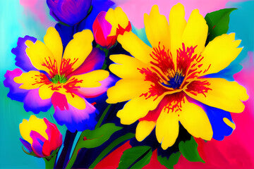 Bright Floral Painting