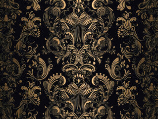 Decorative elegant luxury design.Vintage elements in baroque, rococo style.Design for cover, fabric, textile, wrapping paper . Generative AI