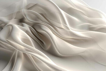 Abstract white textile transparent fabric. Generative AI