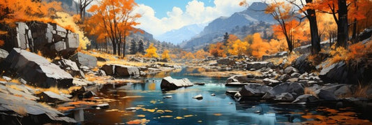 Great Falls in Hyperrealistic Brush Style Wallpaper - Abstract Realism Hyperdetailed Acrylic on Digital Canvas Great Falls Backdrop created with Generative AI Technology