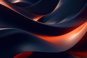 Black and Red Minimalist Modern Abstract Motion Background - Generative AI