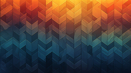 Abstract Background With Colorful Geometric Shapes. Generative AI.