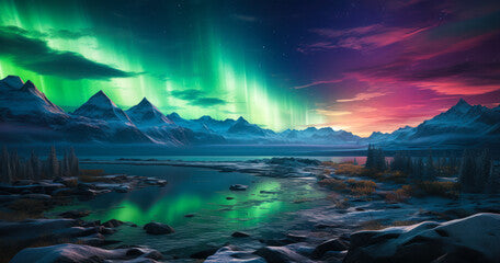 Arctic Night: Stunning Northern Lights Illuminate the Sky