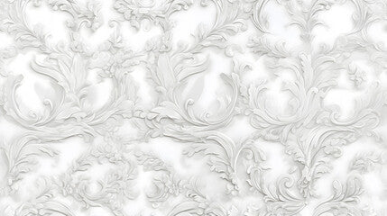 Generative AI : Imperial rococo pattern Vector ornament decor. Baroque background textures. Royal victorian trendy designs