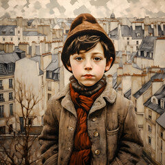 "Montmartre's Spirited Child: A Generative Tribute to Francisque Poulbot