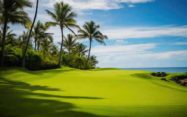 Tropical Serenity: Golfing Amongst Palm Trees