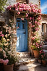 floral door background