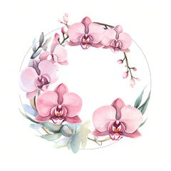 baby pink orchid frame