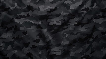a camouflage design. fashionable dark gray camouflage material. Military appearance. a shadowy background.