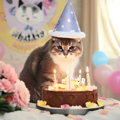 "Meow-tastic Birthday Wishes: A Purr-fectly Happy Birthday Cat Photo"