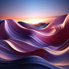 Abstract 3d wave mountain background image. wallpaper.