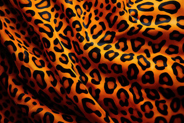 Animal background made of leopard fabric