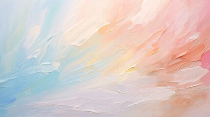 Diverse Shades and Strokes  Pastel Abstract Oil Painting Background