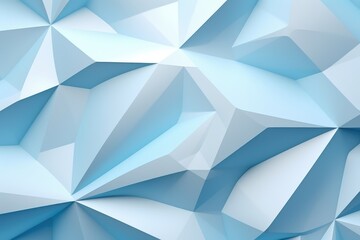 abstract blue background with triangles - generative ai