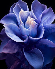 3d purple flower