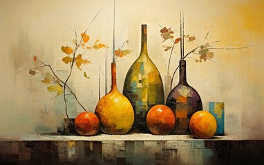 Still Life Impressions Abstract Artistry in Oils Painting