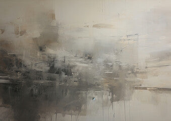 Expressive Gray oil painting background